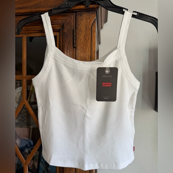 Levi’s Essential Sporty Rib Tank White Size M - Picture 4 of 7